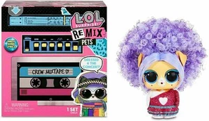 LOL Surprise Remix Pets - 9 sorprese con capelli veri e testo canzone a sorpresa NUOVO - Foto 1 di 12