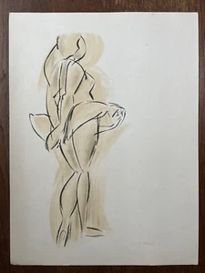 Henri Matisse Collotype " Nude Figure" Drawing, 1954 Plate Signed - Picture 1 of 7