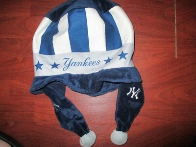 Forever Collectibles MLB NY Yankees Winter Beanie Hat Cap Ear Flaps - Image 1 of 3