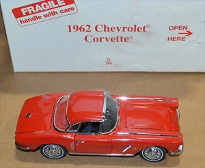Danbury Mint MBI 1:24 1962 Chevrolet Corvette Cherry Red In Orig Box - Picture 1 of 10