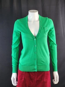 Tommy Hilfiger Upton Green Dixie Cardigan New Size S Small Gift 100% Cotton - Picture 1 of 11