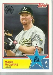 2018 Topps '83 All Star Mark McGwire card # 83AS-58 Oakland Athletics A's - Picture 1 of 1