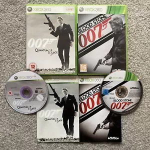 James Bond 007: Blood Stone & Quantum Of Solace Xbox 360 Game With Manuals ⭐️ - Picture 1 of 1