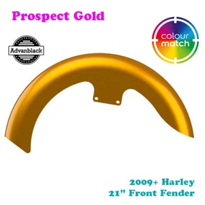 Prospect Gold 21" Reveal Hugger Front Fender For 09+ Harley Electra - Picture 1 of 9