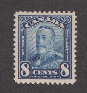 Canada No. 154 , 8c blue Scroll issue. VF, LH. - Picture 1 of 2