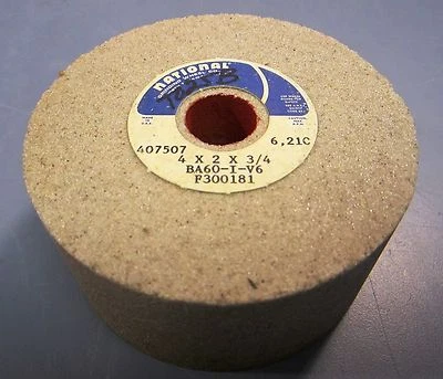 Muela abrasiva National 4" x 2" x 3/4" BA60-I-V6, 6210 rpm máx., grano 60, nueva sin caja Foto 1 de 4