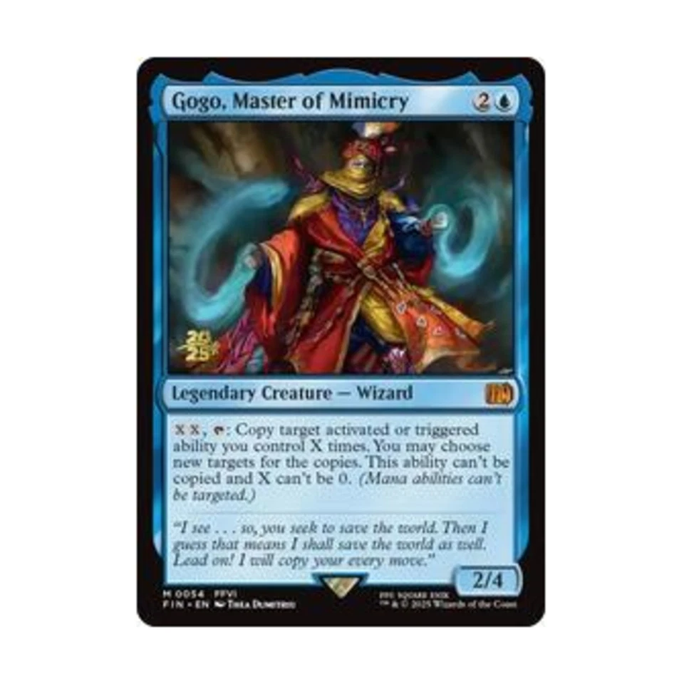 WOTC MtG Prerelease Promos Gogo, Master of Mimicry (MR) (Foil) NM - Image 1 of 1