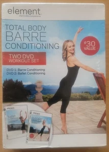 NEW Element Total Body Barre Ballet Conditioning Two DVD Workout Set 2-disc DVDs - Picture 1 of 6