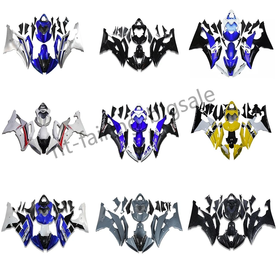 Kit de carenado de stock de EE. UU. apto para carrocería Yamaha 2008-2016 YZF R6 2009 2012 2014 Foto 1 de 1