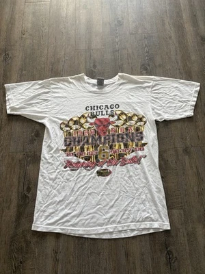 Vintage 1998 Chicago Bulls Championship NBA Graphic Tee Vintage 90s Men’s Large - Image 1 of 3