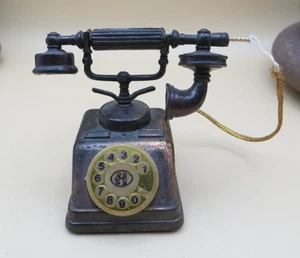 Vintage Collectable Novelty Metal Rotary Dial Telephone Phone Pencil Sharpener - Picture 1 of 12