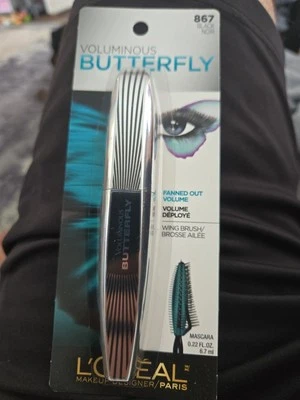 (2) L'Oreal Paris Voluminous BLACK #867 Butterfly WASHABLE Mascara NEW SEALED 2  - Image 1 of 2
