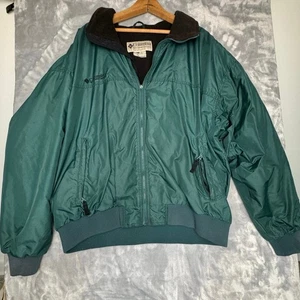Columbia Vintage Herren Puffer Winterjacke Gr. XL Fleece gefüttert eklektisch Opa - Bild 1 von 13