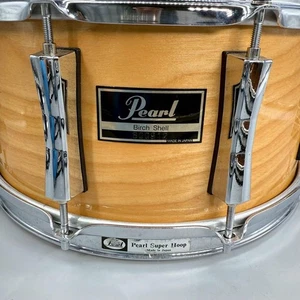 Pearl Birch Shell Snare Drum Used Lightweight Drum - Picture 1 of 7