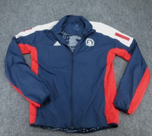 Adidas Boston Marathon Jacket Mens Small 2020 Navy AEROREADY Primeblue Running - Picture 1 of 17