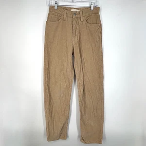 Levi's Womens Size 25 '94 Baggy Corduroy Jeans Pants Light Tan Beige 100% Cotton - Picture 1 of 9