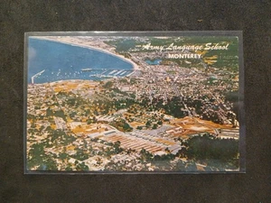 Armee Sprachschule Monterey CA Vintage Postkarte - Bild 1 von 2