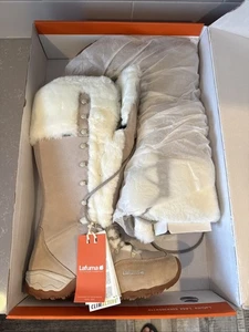 NIB Lafuma Women Stone Winter Boots Faux Fur Lace-Up Kilts Act LFG1859 Size 9 - Picture 1 of 12