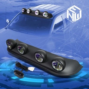 Universal Offroad Style 39" W Roof Top Neo Chrome Round Fog Light Lamp+Switch - Picture 1 of 7