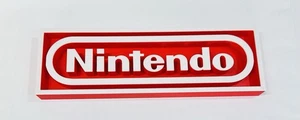 Decorative Nintendo logo Sign Display Cinema  small 17.5cm   Large 22cm - Picture 1 of 4