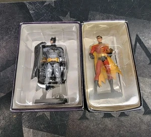 DC Super Hero Collection Batman & Robin 3 5" Lead Figure 2008 Eaglemoss Statue - Picture 1 of 3