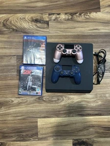 PLAYSTATION 4 PS4 SLIM 500GB LOT BUNDLE CONTROLLERS GAMES READ DESCRIPTION - Picture 1 of 16