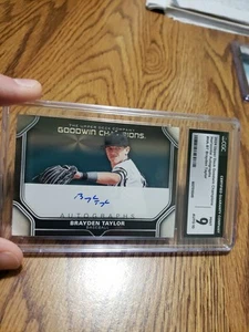 2024 Upper Deck Goodwin Champions Autos Brayden Taylor CGC Mint 9 Auto 10 Pop 1 - Picture 1 of 4