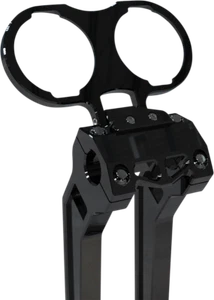 LA Choppers Gauge Mount Dyna - Dual - Black LA-7397-02B - Picture 1 of 1