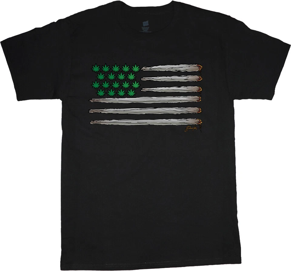 Big and Tall T-shirt Funny Weed Pot 420 Stoner Shirts King Size Mens Graphic Tee - Image 1 of 1