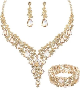 Juego de collar y aretes regalo para mujer esposa mi novia mama joyeria boda - Bild 1 von 4