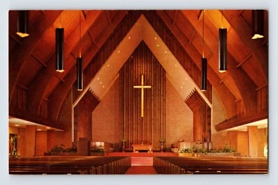 Postcard Texas El Paso TX First Presbyterian Church Interior 1960s Unposted - Image 1 of 2