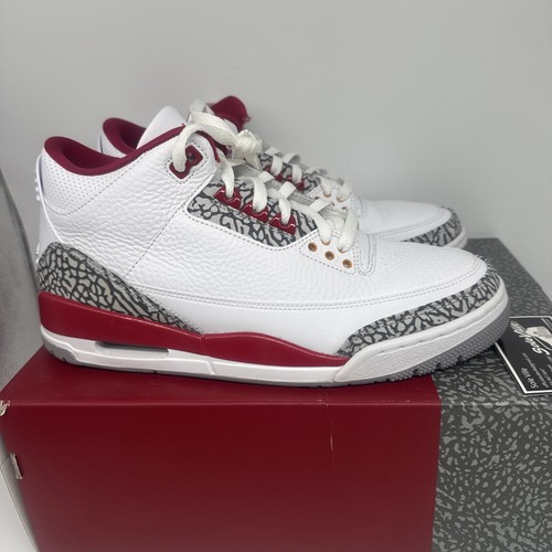 Taglia 10 5 Jordan 3 Retro Mid Rosso Cardinale