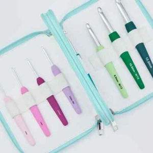 NEU KnitPro WAVES 2.0 Häkelnadelset, 14 Alu-Häkelnadeln 2,0 - 12,0 mm, 30952 - Picture 1 of 4