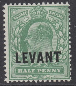 SG L11a British Levant 1⁄2d verde opaco (impresión Harrison) fino sin montar como nuevo GATO - Imagen 1 de 1