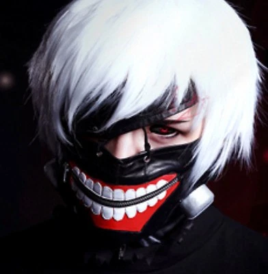 Synthetic Leather Scary Zombie Ghost Halloween Party Bike Face Mask Balaclava - Image 1 of 4