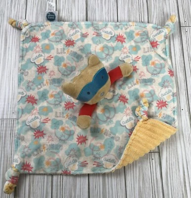 MARY MEYER Baby Plush Lovey Security Blanket Lil Hero Superhero Knotted Corners - Image 1 of 4