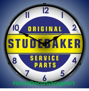 Studebaker Service LED Backlit Wall Clock, Garage Art HDGA - Picture 1 of 5