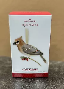 Hallmark Cedar Waxwing The Beauty of Birds #9 Series 2013 Christmas Ornament - Picture 1 of 5