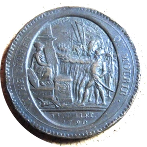 elf France 5 Sols 1792 Monneron Freres Paris Soldiers Pledging Allegiance - Picture 1 of 2