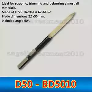 10 pieces Deburring tool Mini Scraper blade Applicable to BD5010 - Picture 1 of 3