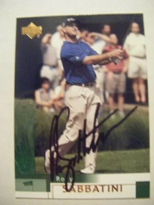RORY SABBATINI signed 2002 Upper Deck golf card AUTO SOUTH AFRICA UD #32 ARIZONA - Picture 1 of 1
