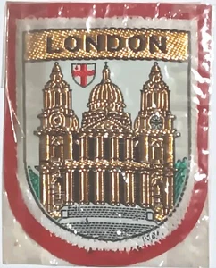 VINTAGE EMBROIDERED PATCH-Cathedral In London, England, UK- New - Picture 1 of 1