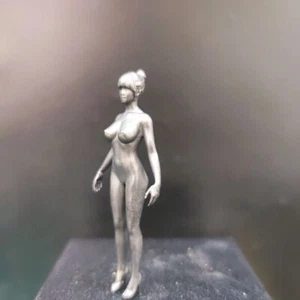 Nuevo 1 pieza Negro puro cobre desnudo belleza píldoras cabeza cuerpo arte artesanía estatua - Imagen 1 de 9