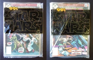 STAR WARS # 4, 5 & 6 MARVEL COMIC BOOKS / REPRINT FACTORY OPENED BAG / 1977 FINE - Picture 1 of 12
