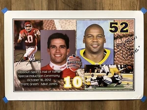 MO Sports Hall of Fame Signed 11”x17” Poster | Trent Green & Mike Jones - Picture 1 of 10
