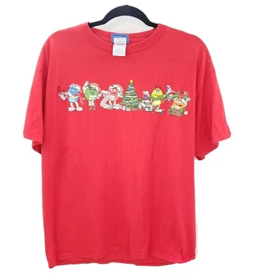 Camiseta Navidad M&M's Vintage Mujer Hombre Talla Grande Cuello Redondo Logo Publicidad  Foto 1 de 4