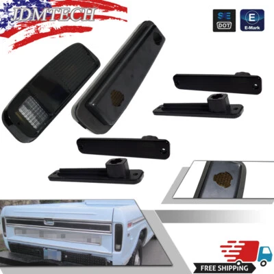 Kit de marcador de para-lama lateral e lanterna traseira 6 peças para caminhão Ford F150 F250 E150 73-79 - Imagem 1 de 4