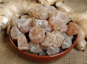 Krauterino24 - Ingwerstücke China gezuckert - 100g - Bild 1 von 1