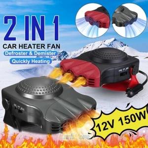 2 IN 1 Electric Car Heater Auto Heating Cooling Fan Defroster Demister-3 Outlets - Picture 1 of 34