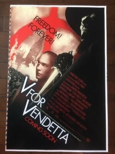 V wie Vendetta 2006 One Sheet PRINTERS PROOF UNCUT! - Bild 1 von 7